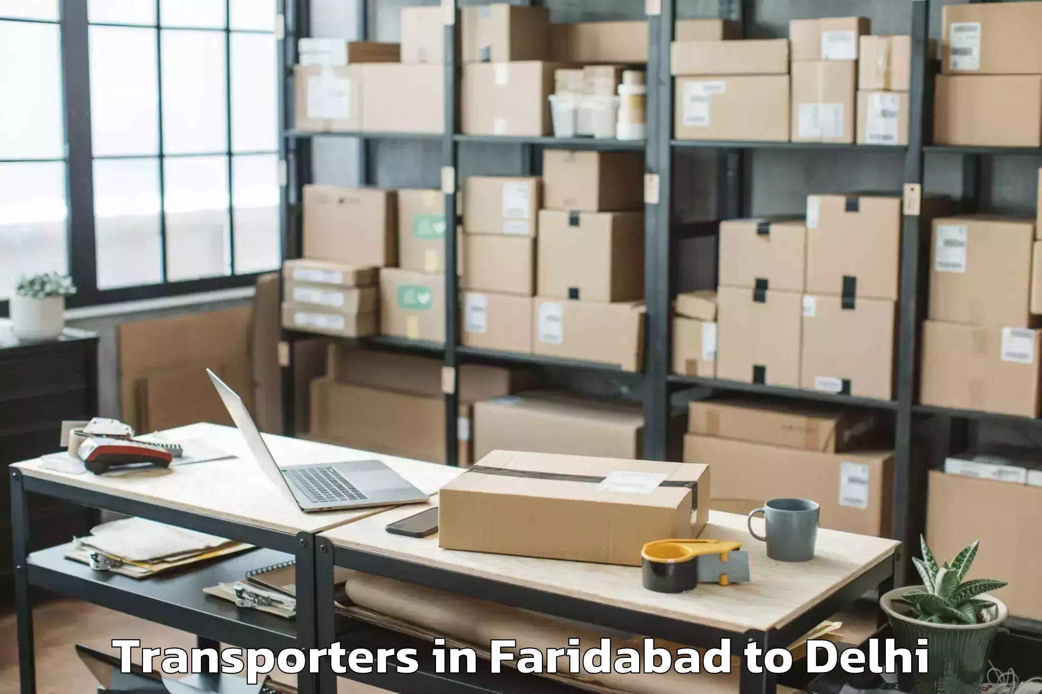 Book Faridabad to Bawana Transporters Online